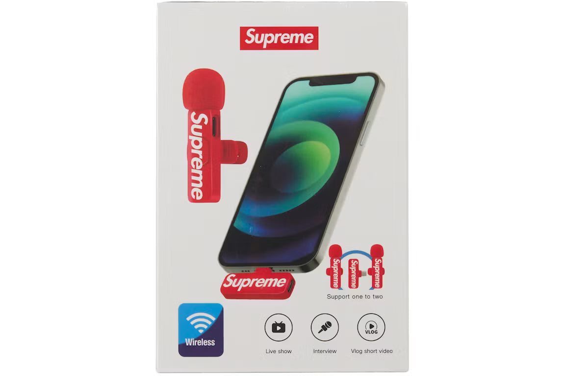 Supreme Mini Mics (Set of 2) Red - New