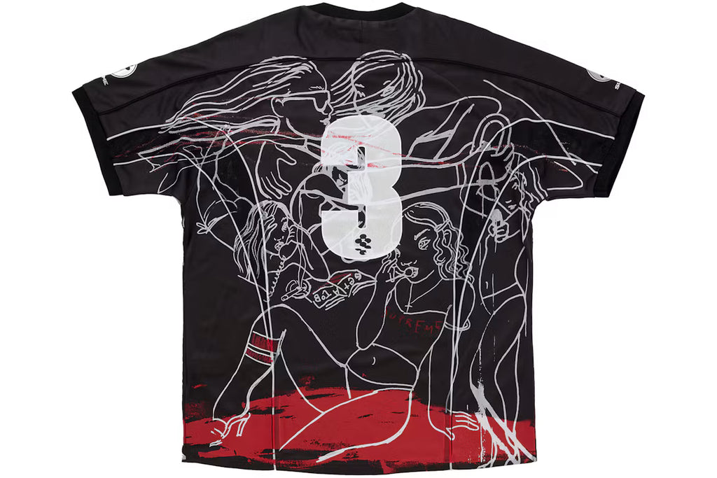 Supreme Rita Ackermann Soccer Jersey Black - New