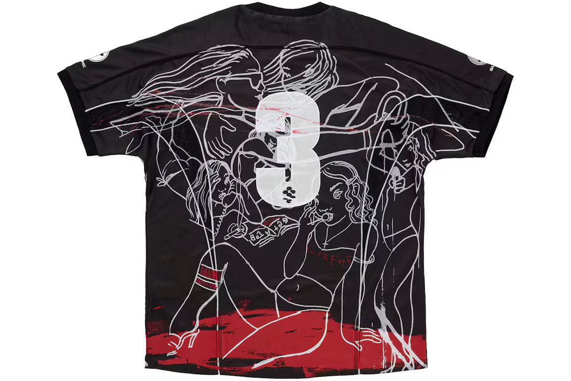 Supreme Rita Ackermann Soccer Jersey Black - New