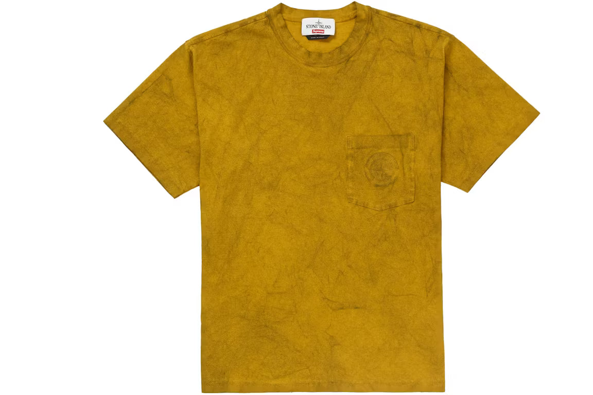 Supreme Stone Island Pocket Tee Olive - New