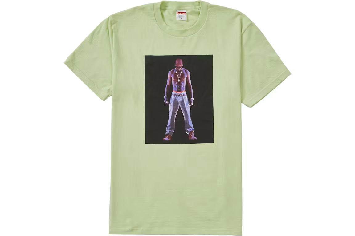 Supreme Tupac Hologram Tee Pale Mint - New