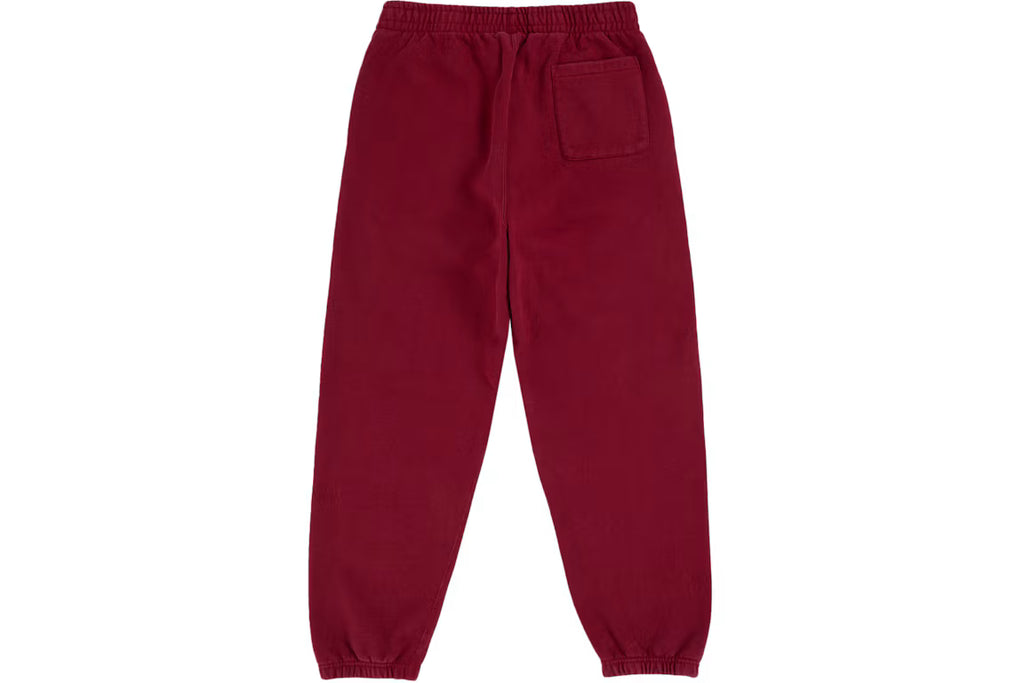 Supreme Washed Logo Sweatpant Cardinal - New