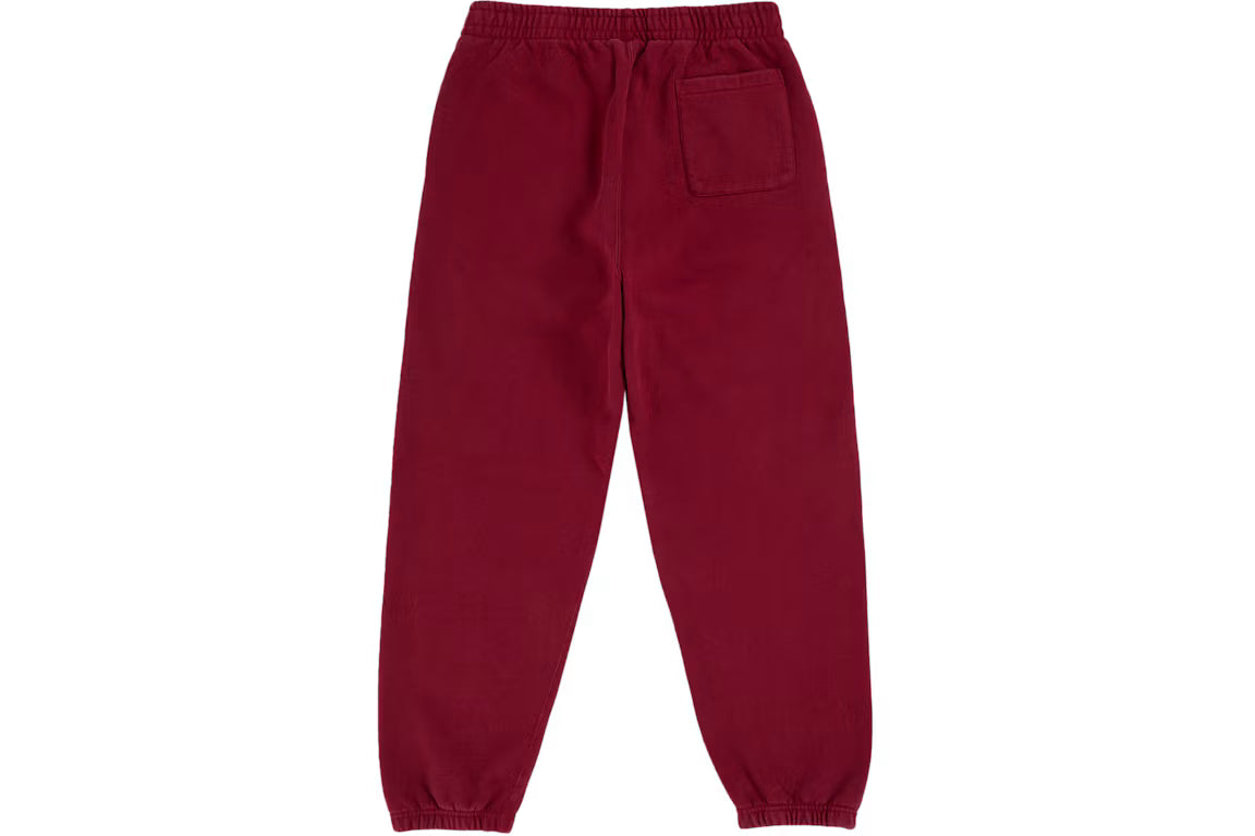 Supreme Washed Logo Sweatpant Cardinal - New