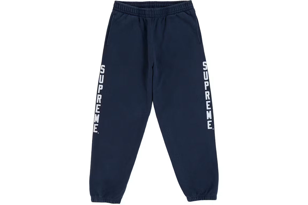 Supreme Washed Logo Sweatpant Navy - New