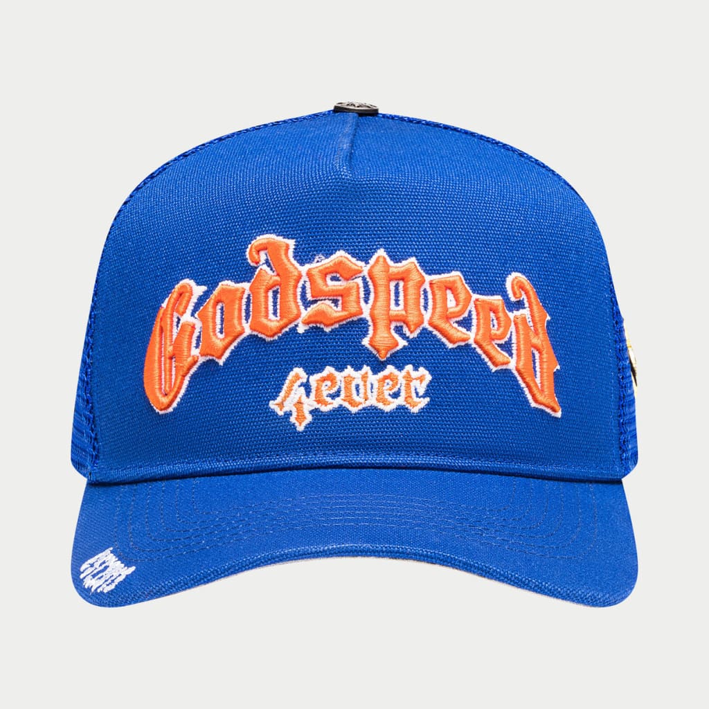 Godspeed GS Forever Trucker Hat (Blue/Orange) - New