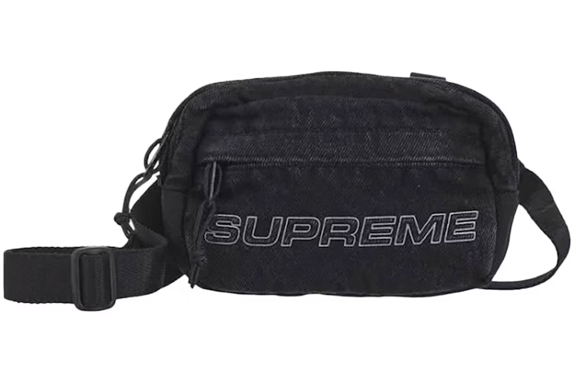 Supreme Denim Mini Shoulder Bag Black - New