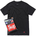 Supreme Hanes 3 Tagless T-Shirts Black - New